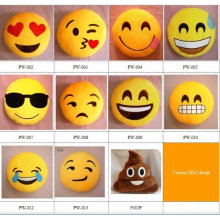 Atacado barato emoji travesseiros personalizados almofadas de emoji de pelúcia